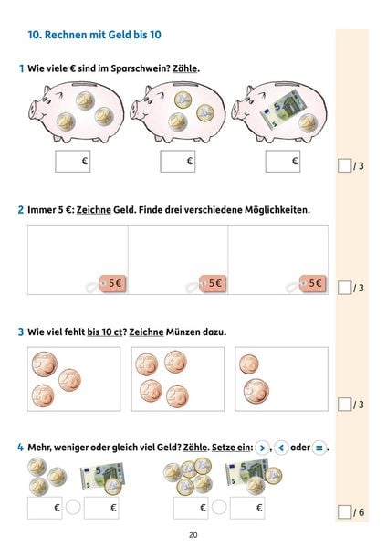 Produktbild: &Uuml;bungsheft mit Tests in Mathe 1. Klasse