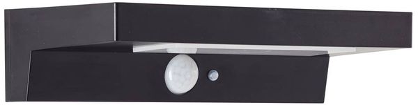 Produktbild: Brilliant Barker G40415/06 Solar-Au&szlig;enwandleuchte mit Bewegungsmelder LED 3W Schwarz