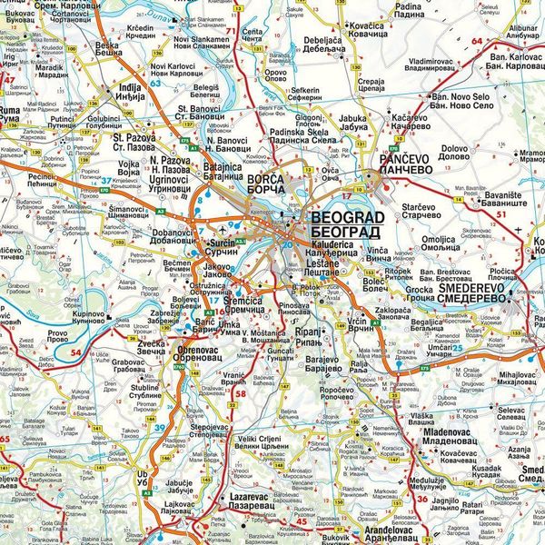 Produktbild: Freytag & berndt Stra&szlig;enkarte Slowenien - Kroatien - Serbien - Bosnien-Herzegowina - Montenegro - Kosovo - Nordmazedonien 1:600.000