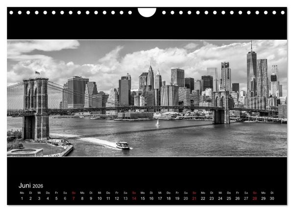 Produktbild: NEW YORK CITY H&ouml;hepunkte im Panoramaformat (Wandkalender 2026 DIN A4 quer), CALVENDO Monatskalender