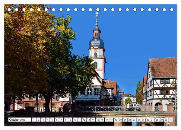 Produktbild: Erbach - Die Odenw&auml;lder Residenzstadt (Tischkalender 2026 DIN A5 quer), CALVENDO Monatskalender