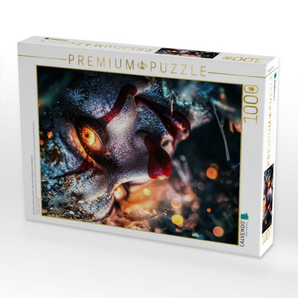 Produktbild: CALVENDO Puzzle Der Clown kam nur nachts, wenn das Kinderzimmer dunkel war | 1000 Teile Lege-Gr&ouml;&szlig;e 64x48cm Foto-Puzzle f&uuml;r gl&uuml;ckliche Stunden