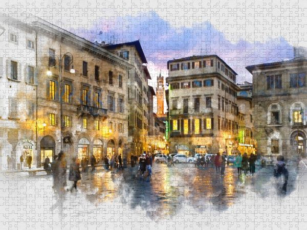 Produktbild: CALVENDO Puzzle Ein Motiv aus dem Kalender Florenz Hauptstadt der Toskana | 1000 Teile Lege-Gr&ouml;&szlig;e 64x48cm Foto-Puzzle f&uuml;r gl&uuml;ckliche Stunden