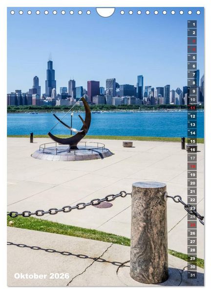 Produktbild: CHICAGO Der Stadtkern (Wandkalender 2026 DIN A4 hoch), CALVENDO Monatskalender