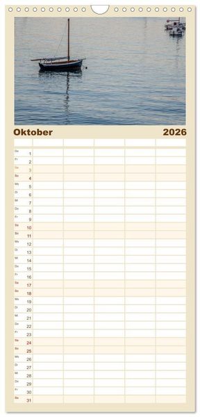 Produktbild: Familienplaner 2026 - Bretagne: Finist&egrave;re - am Ende der Welt mit 5 Spalten (Wandkalender, 21 x 45 cm) CALVENDO