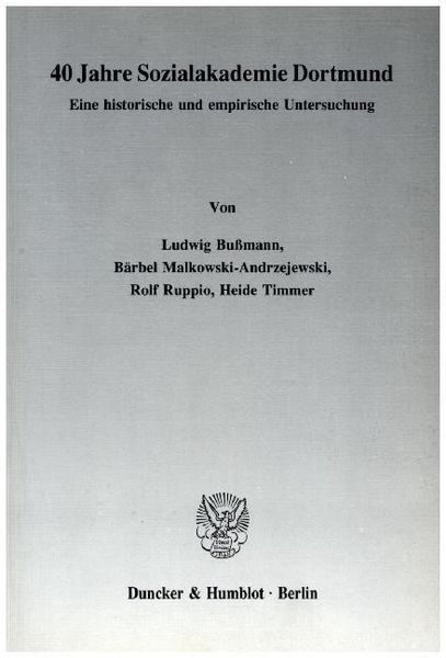 Produktbild: 40 Jahre Sozialakademie Dortmund.