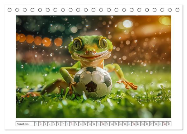 Produktbild: Kleine Echsen haben Spass (Tischkalender 2026 DIN A5 quer), CALVENDO Monatskalender