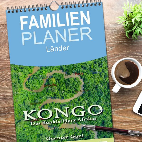 Produktbild: Familienplaner 2026 - KONGO - das dunkle Herz Afrikas mit 5 Spalten (Wandkalender, 21 x 45 cm) CALVENDO