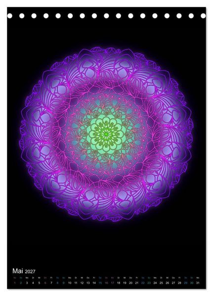 Produktbild: Mandala-Kalender 2027 (Tischkalender 2027 DIN A5 hoch), CALVENDO Monatskalender