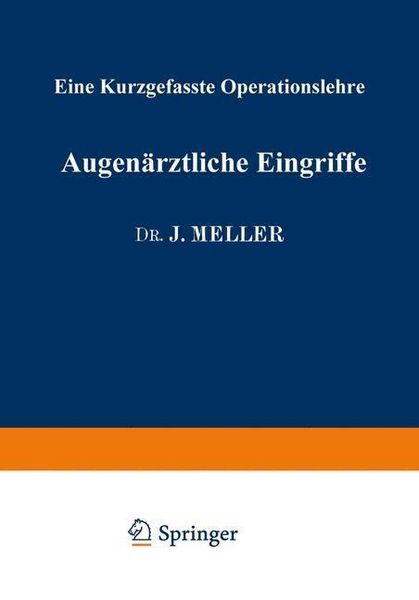 Produktbild: Augen&auml;rztliche Eingriffe
