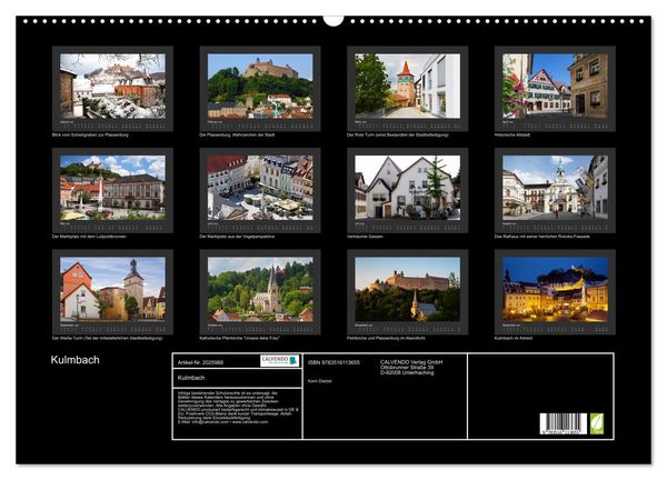 Produktbild: Kulmbach (Wandkalender 2026 DIN A2 quer), CALVENDO Monatskalender