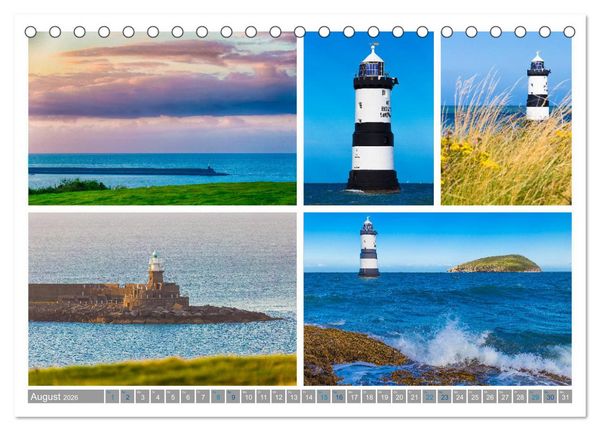Produktbild: Sehnsucht Wales - Collagen eines Landes (Tischkalender 2026 DIN A5 quer), CALVENDO Monatskalender