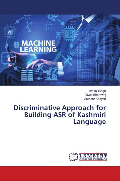 Produktbild: Discriminative Approach for Building ASR of Kashmiri Language
