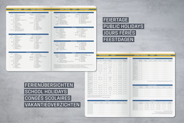 Produktbild: SIGEL L2706 Wochenkalender Linescape 2027, ca. A5, , blau, gelb