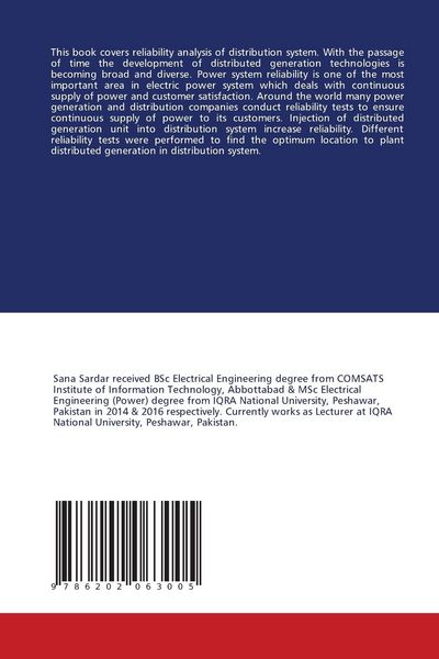 Produktbild: Distributed Generation and Reliability of Local Distribution System