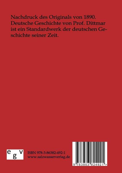 Produktbild: Geschichte des Deutschen Volkes