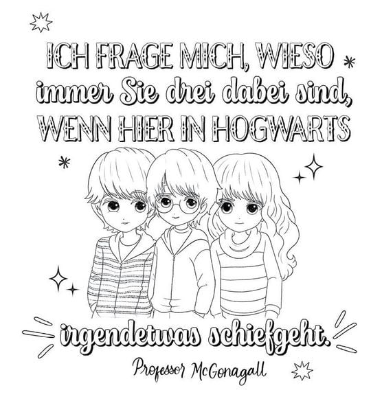 Produktbild: Aus den Filmen zu Harry Potter: Magische Poster zum Ausmalen - Zauberhafte Zitate aus der Welt von Harry Potter