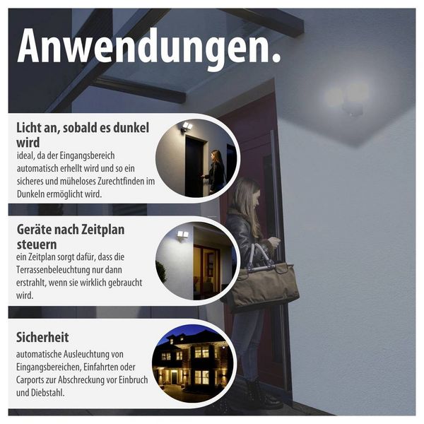 Produktbild: Brennenstuhl brennenstuhl&reg;Connect 1179060020 LED-Au&szlig;enstrahler 36W Leuchtfarben: Wei&szlig;