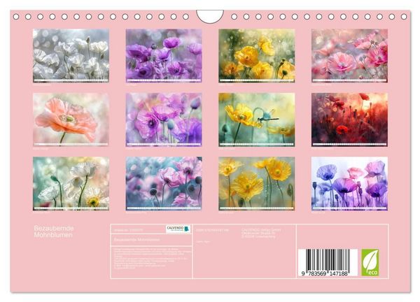 Produktbild: Bezaubernde Mohnblumen (Wandkalender 2027 DIN A4 quer), CALVENDO Monatskalender