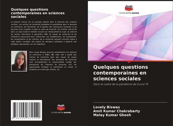 Produktbild: Quelques questions contemporaines en sciences sociales