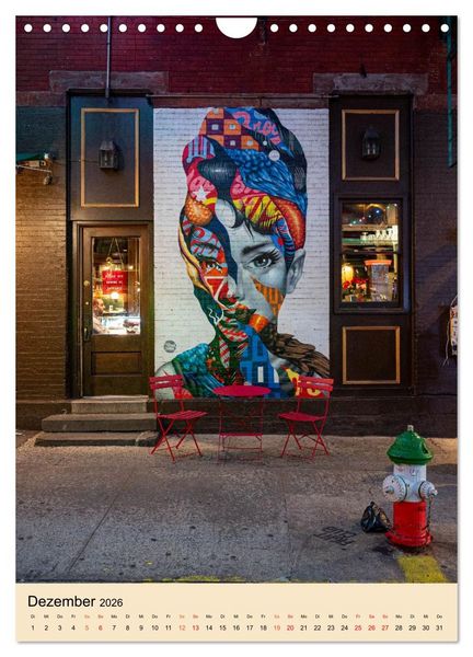 Produktbild: Walls of New York &ndash; Street Art in Farbe (Wandkalender 2026 DIN A4 hoch), CALVENDO Monatskalender