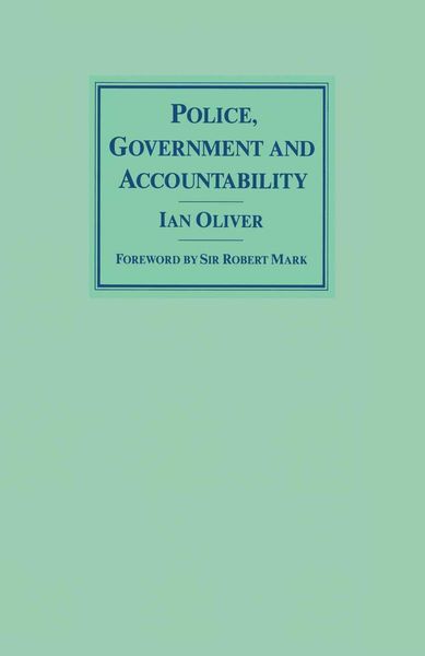 Produktbild: Police, Government and Accountability