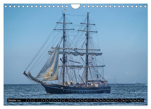 Produktbild: Segelschiffe vor Warnem&uuml;nde (Wandkalender 2026 DIN A4 quer), CALVENDO Monatskalender