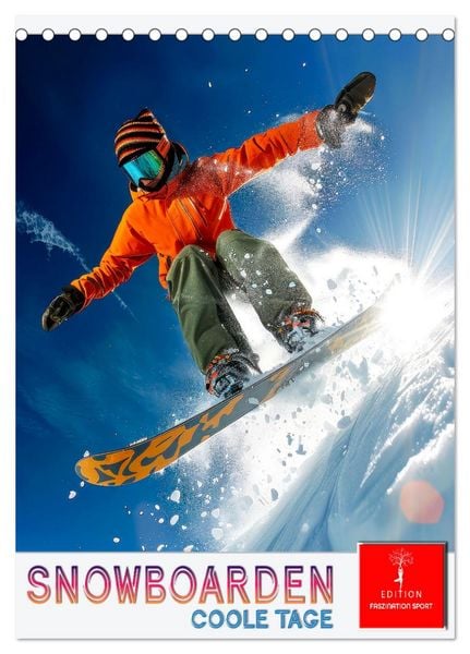Produktbild: Snowboarden - coole Tage (Tischkalender 2026 DIN A5 hoch), CALVENDO Monatskalender
