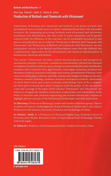 Produktbild: Production of Biofuels and Chemicals with Ultrasound