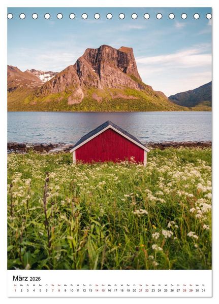 Produktbild: Norwegen - Eine Reise durch das skandinavische Land. (Tischkalender 2026 DIN A5 hoch), CALVENDO Monatskalender