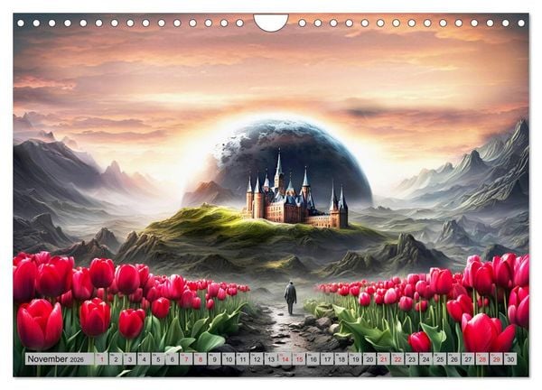 Produktbild: Mondzauberschein (Wandkalender 2026 DIN A4 quer), CALVENDO Monatskalender