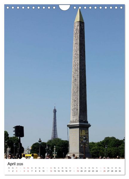 Produktbild: Unterwegs in Paris (Wandkalender 2026 DIN A4 hoch), CALVENDO Monatskalender