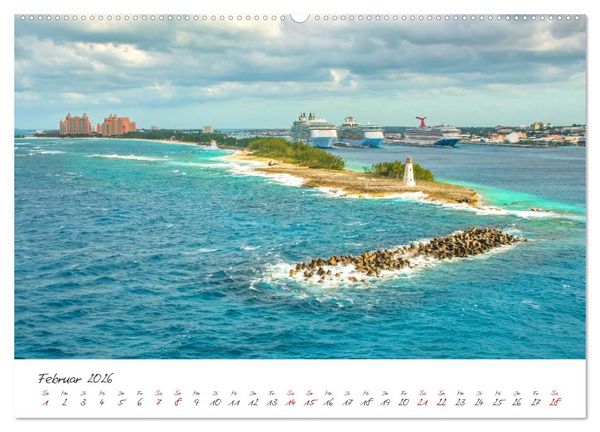 Produktbild: Nassau - Stadt mit karibischem Flair (hochwertiger Premium Wandkalender 2026 DIN A2 quer), Kunstdruck in Hochglanz