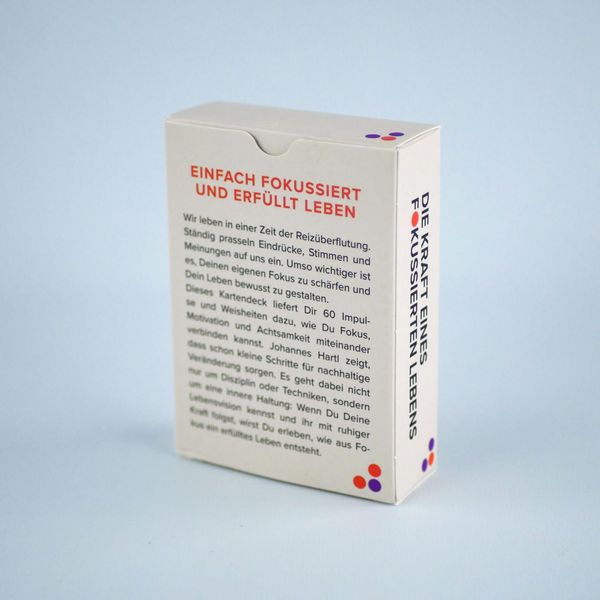 Produktbild: Die Kraft eines fokussierten Lebens - 60 Impulse f&uuml;r mehr Klarheit, Sinn und Erfolg