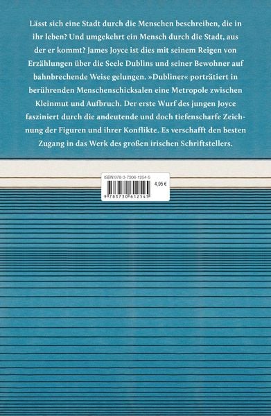 Produktbild: James Joyce, Dubliner - 15 teils autobiographisch gepr&auml;gte Erz&auml;hlungen