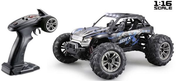 Absima X Truck Schwarz, Blau Brushed 1:16 RC Modellauto Elektro Buggy Allradantrieb (4WD) RtR 2,4 GHz inkl. Akku und Lad