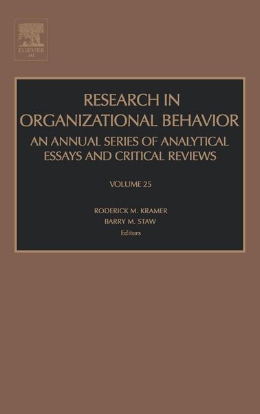 Produktbild: Research in Organizational Behavior