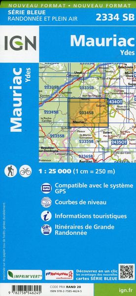 Produktbild: Mauriac.Ydes 1:25 000