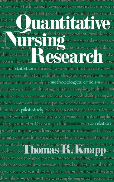 Produktbild: Quantitative Nursing Research