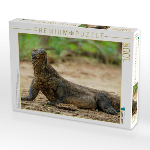 Produktbild: CALVENDO Puzzle Komodowaran - Varanus komodoensis - aus Indonesien | 1000 Teile Lege-Gr&ouml;&szlig;e 64x48cm Foto-Puzzle f&uuml;r gl&uuml;ckliche Stunden