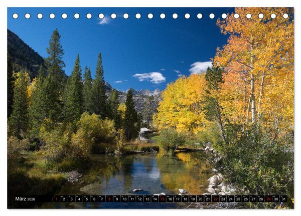 Produktbild: Entlang der Sierra Nevada (Tischkalender 2026 DIN A5 quer), CALVENDO Monatskalender