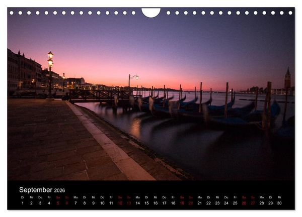 Produktbild: Momenti di Venezia - Venezianische Momente (Wandkalender 2026 DIN A4 quer), CALVENDO Monatskalender