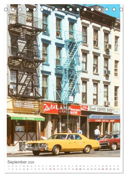 Produktbild: New York 1975 (Tischkalender 2026 DIN A5 hoch), CALVENDO Monatskalender