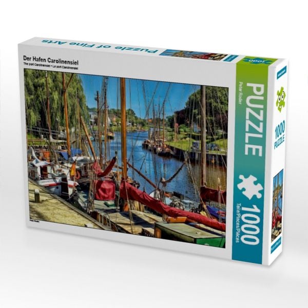 CALVENDO Puzzle Der Hafen Carolinensiel | 1000 Teile Lege-Größe 64x48cm Foto-Puzzle für glückliche Stunden