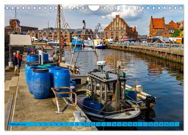 Produktbild: Hansestadt Wismar - Sehnsuchtsort (Wandkalender 2026 DIN A4 quer), CALVENDO Monatskalender