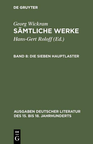 Produktbild: Die sieben Hauptlaster