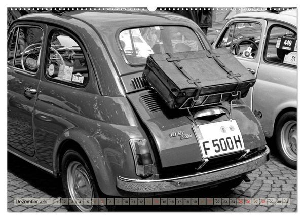 Produktbild: il Cinquecento - Details im Fokus - im Look eines legend&auml;ren Analogfilms (hochwertiger Premium Wandkalender 2025 DIN A2 quer), Kunstdruck in Hochglanz
