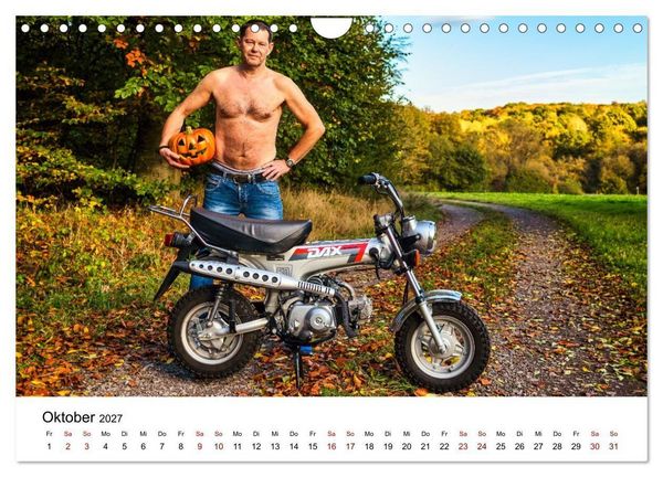 Produktbild: Echte M&auml;nner, coole Mopeds (Wandkalender 2027 DIN A4 quer), CALVENDO Monatskalender