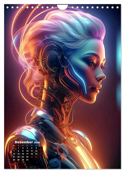 Produktbild: Anmutige Roboter (Wandkalender 2026 DIN A4 hoch), CALVENDO Monatskalender