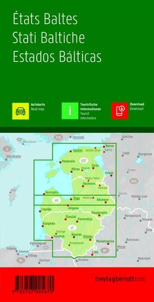 Baltische Staaten / Baltic States 1 : 400 000 Autokarte